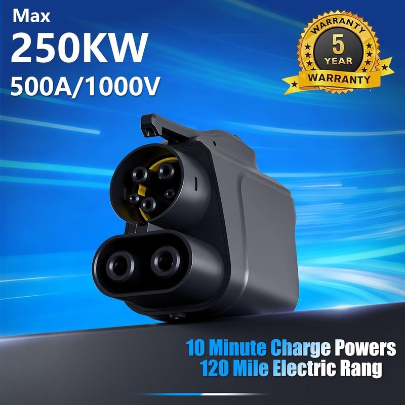 NACS to CCS1 Adapter 500A 1000V EV Fast Charging Tesla Supercharger Compatible gallery