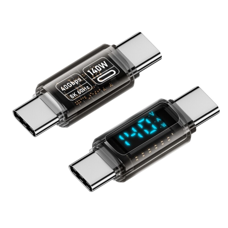 1PCS USB Type C Fast Charging Adapter With LED Status, Data Transfer To 40Gbps gallery