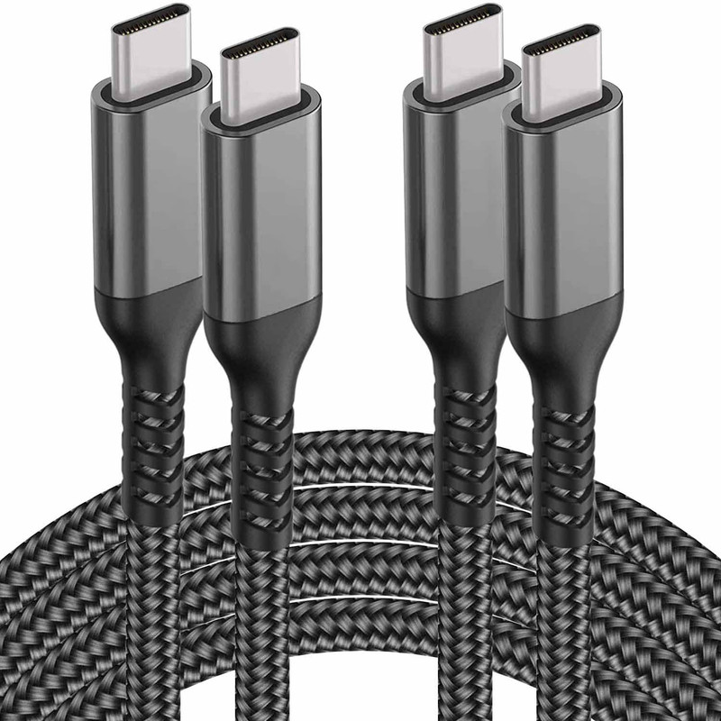 USB-C to USB-C Cable (15FT 2PACK 60W) Long Cable,Fast Charging Cord for Iphone