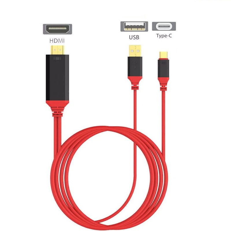 USB-C to HDMI 4K 60Hz Cable Adapter Compatible with MacBook Samsung LG Android