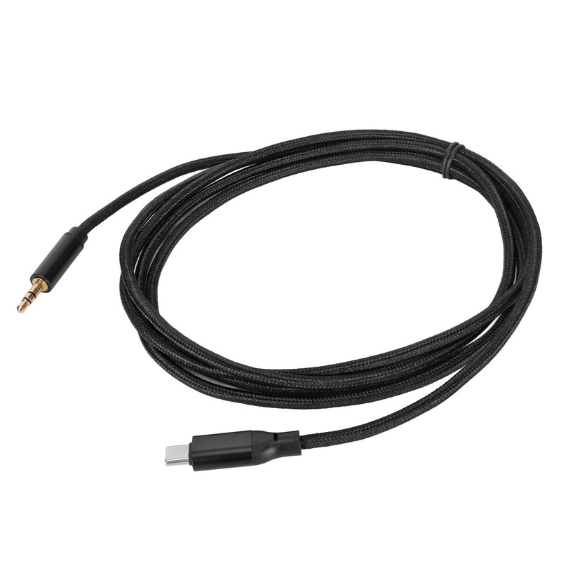USB C To 3.5mm Sound Cable HiFi Stereo Plug And Play Weaved Type C To AUX M IXCJ