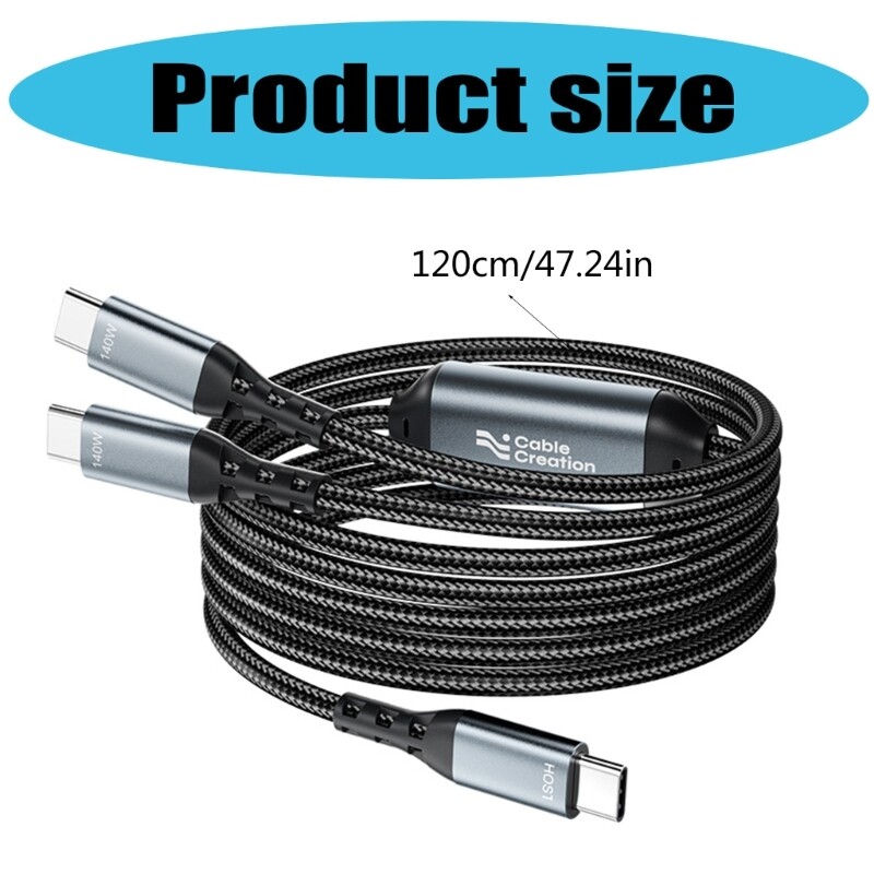 USB C to USB C Data Cord PD140W Fast Charge 480Mbps Data Transfer Cable Line gallery