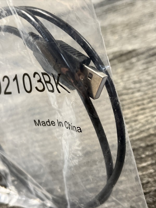 Lot Of 2 USB Type A Male Minib Male Cable 5 Pin Black 3 Ft 10UM-02103BK gallery