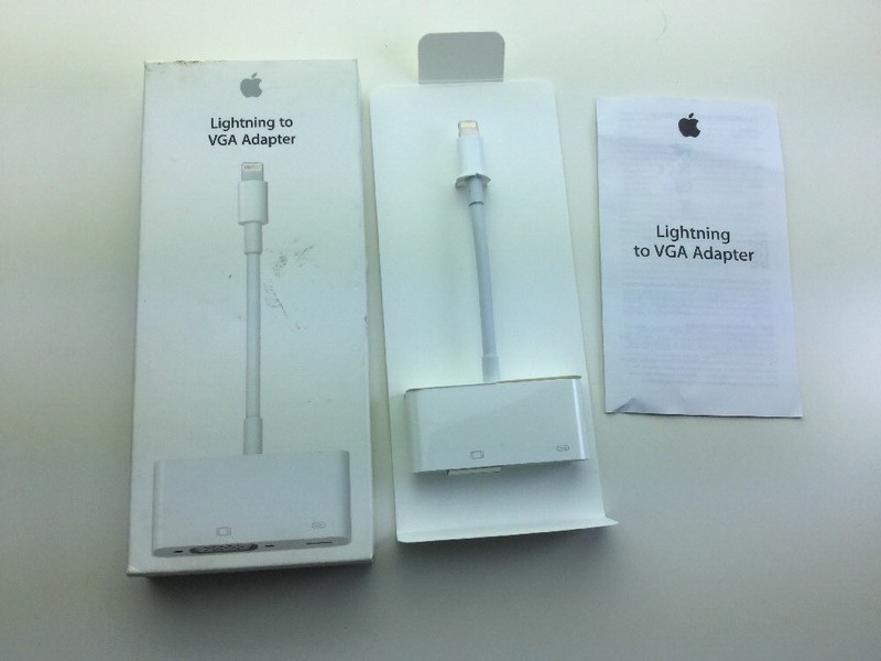 New Genuine OEM Apple A1439 Lightning to VGA Adapter MD825ZM/A