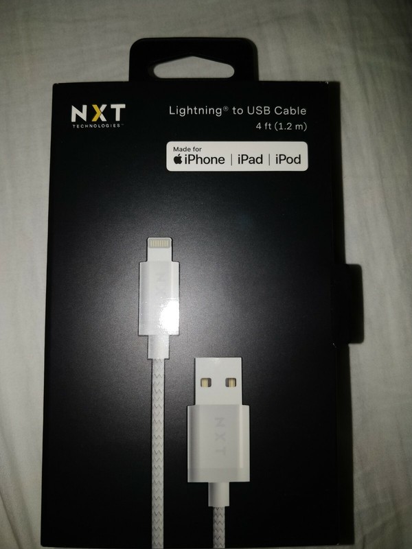 NXT Technologies Technologies 4 Ft. Lightning to USB Cable White NX54355