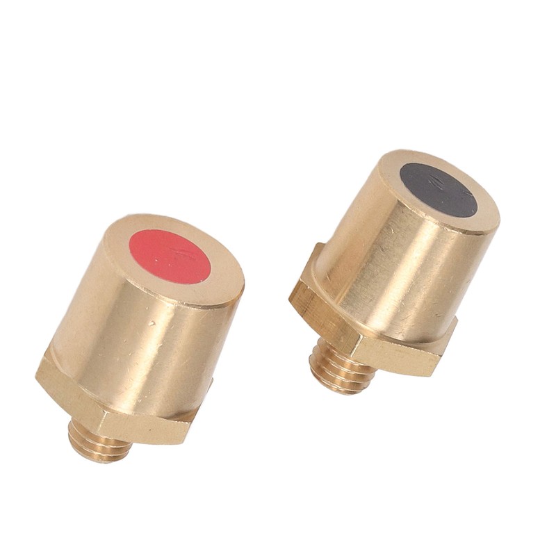 M8 Male Thread Brass Battery Terminal Charging Post Connector Positive Negative