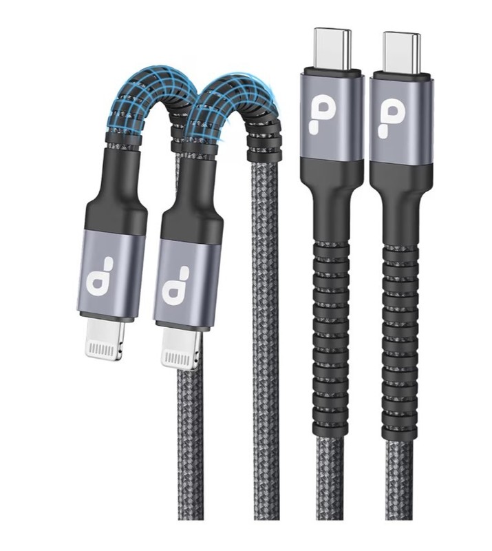 Prakie 4 Pack 10 Foot Long C to C Fast Charging cable ,___130