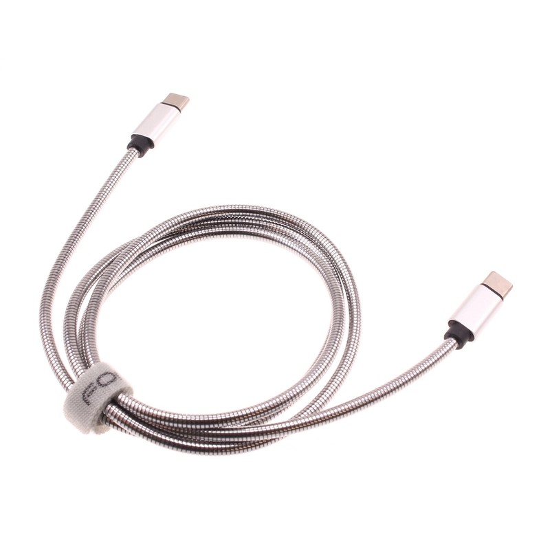 Type-C to USB-C 3ft Metal PD Cable Charger Cord Power Wire Sync for Smart Phones