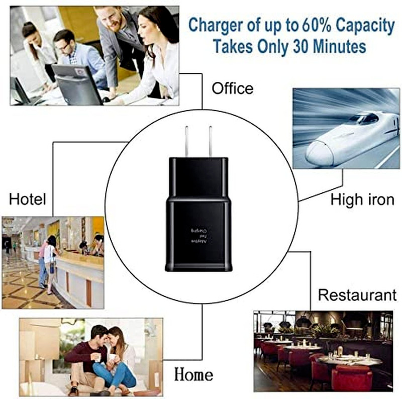 Adapter Fast Charger Micro 3/6/10FT USB Cable Charging Cord For Samsung Android gallery