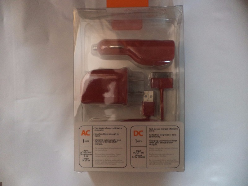 Reiko 3-In-1 Charger USB Data Cable Apple iPad,iPad2,iPad3,iPhone4/4G/4S Pink gallery