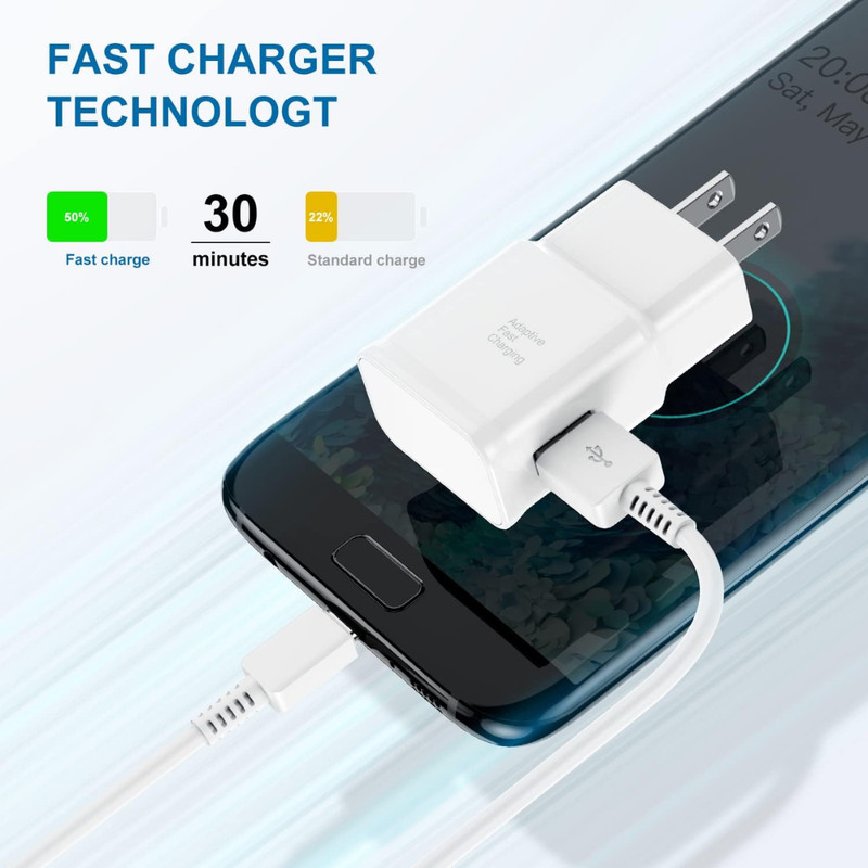 50Pack Adaptive Fast Charger Wall Plug 15W For Samsung Galaxy Android Phones Lot gallery