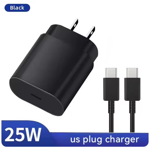 For Samsung Galaxy S20 S21 S2225W 25W Type USB-C Super Fast Wall Charger Cable