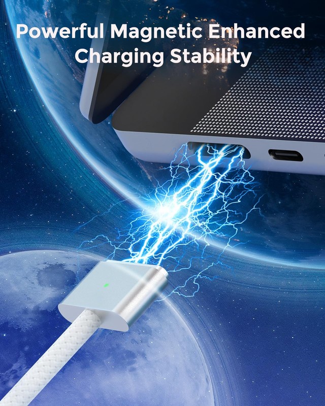USB to Magnetic 3 Charger Cable for MacBook 13.6 15 inch Mac 14 16 M5 M3 M2 M... gallery