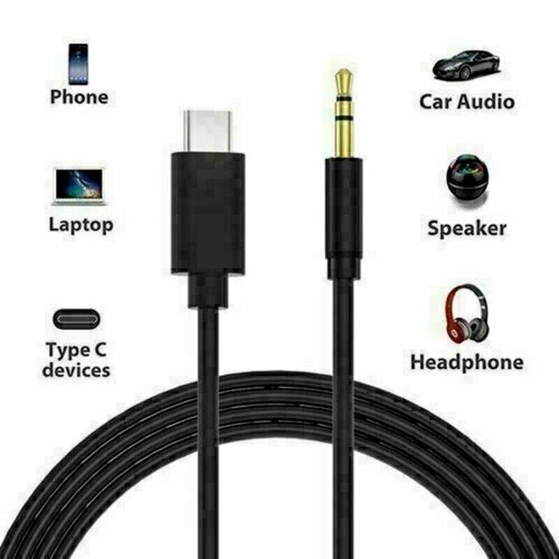 New 3.5mm Aux A Type C Stereo Cable For Galaxy A8 A9 Star Note 9S Light Luxury gallery