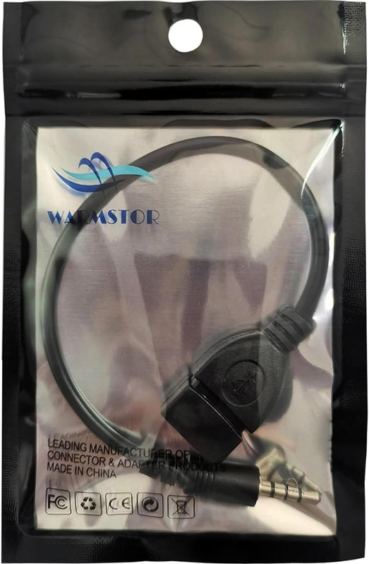 3.5Mm (1/8 Inch) AUX Audio Plug Male to USB 2.0 Female OTG Adapter gallery