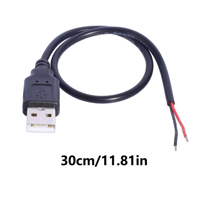 2Pin Bare Wire To USB Female/Male Connector Cable Power Electronic Maintenance gallery