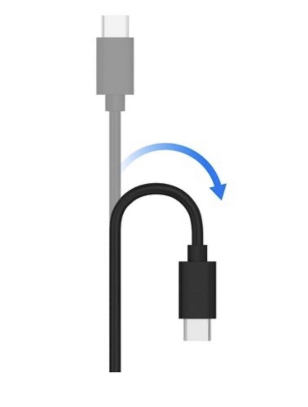 Type-C Charger to USB-A Cable Black (4 FEET LONG!!) gallery