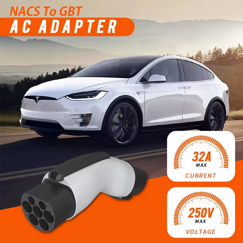 For Charging Station Tesl A To GBT Electric Car 250V EV Charger 32A 7KW NACS gallery
