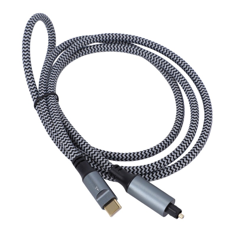 USB C To Optical Cable Type C To SPDIF Digital Aux Cord For Smartphone 3.94ft gallery