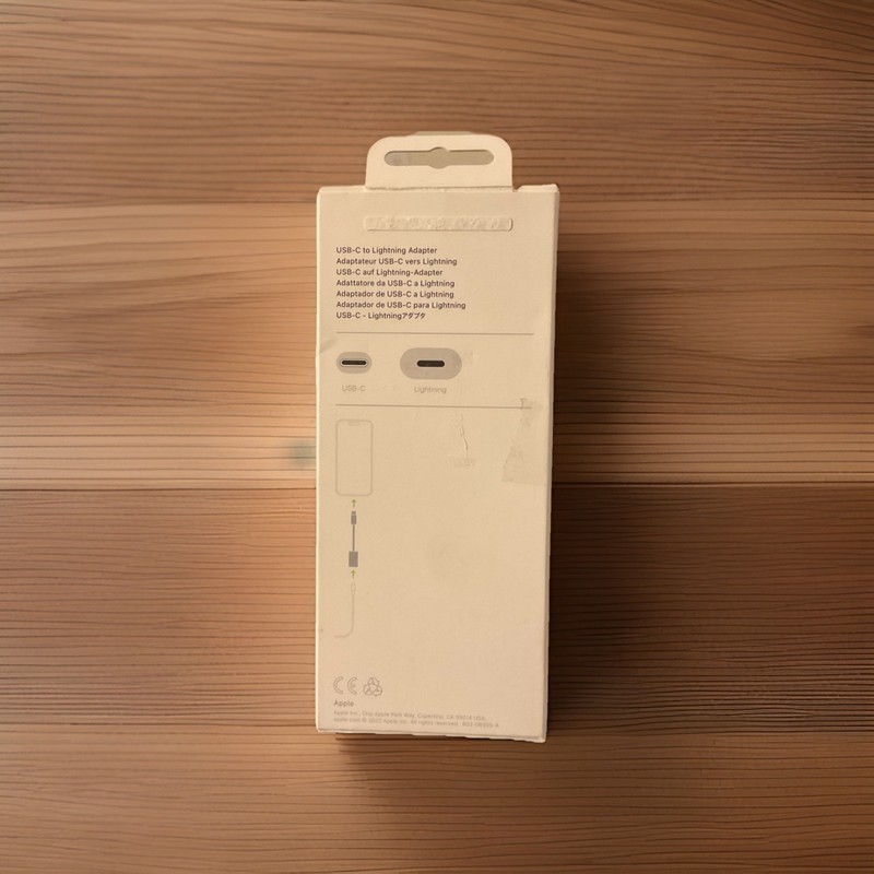 Apple Adapter USB-C to Lightning - Connector - Braided White - MUQX3AM/A - New📱 gallery