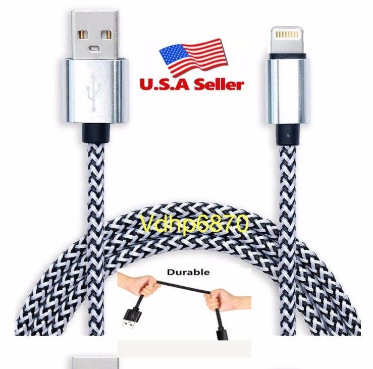 6 Pack 6FT USB Cable For iPhone 6 7 8 Plus iPhone 12 11 X XR XS Pro Charger Cord gallery