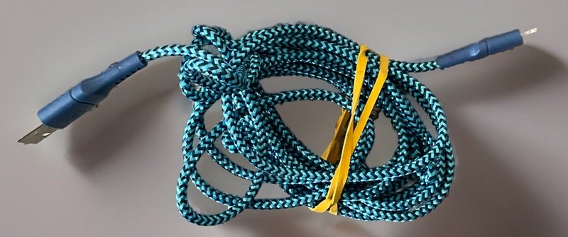 Cell Candy – USB-A To Lighting Fast Charge Sync Cable – Blue- 10 Feet
