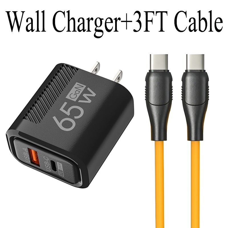65W Fast Charging USB Type C Wall Charger For Samsung A15 A16 5G A17 A35 A36 A57
