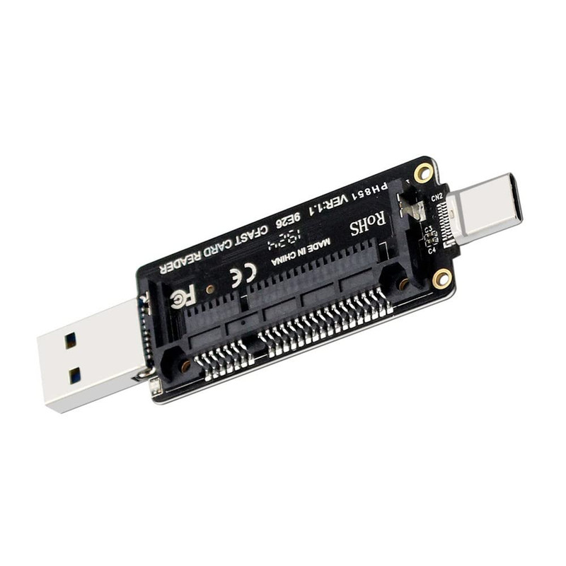 USB-C USB3.0 Type-C to Cfast 2.0 Card Adapter PCBA Cfast Card Reader for Desktop