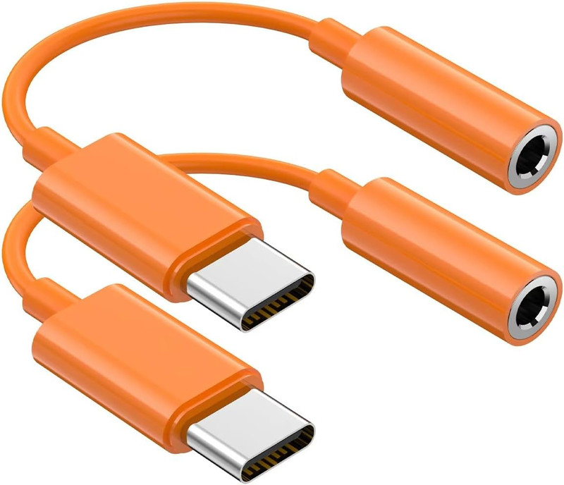 USB C to 3.5Mm Audio Headphone Jack Adapter (2Pack), Aux to USB C Dongle Cord Ca gallery