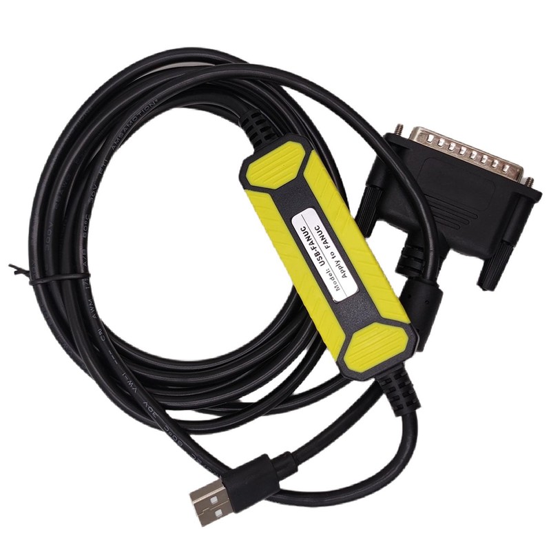 USB-FANUC CNC Programming Cable, USB to RS232 Data Transfer USBConvert DB25 P...