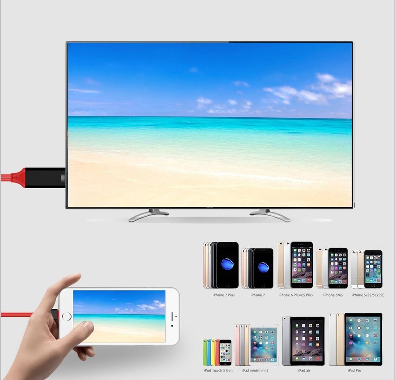 6FT HDMI Mirroring Cable HDMI Adapter For iPhone 14 13 12 11 XR X SE 8 7 6s iPad gallery