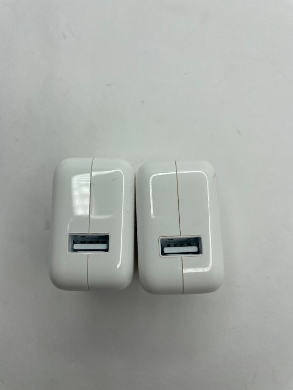 2x oem Apple 12W USB Power Adapter Original OEM for (iPhone iPad)- White – A2167