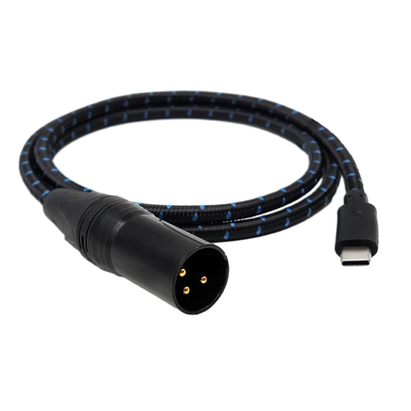 Professional TypeC Male to XL Cable Exceptional Sound Clarities for Laptops
