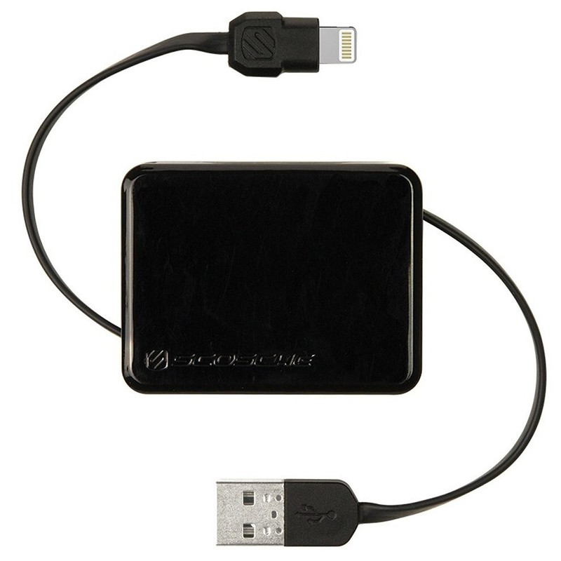 Scosche BoltBox Retractable Charge and Sync Cable, Black gallery