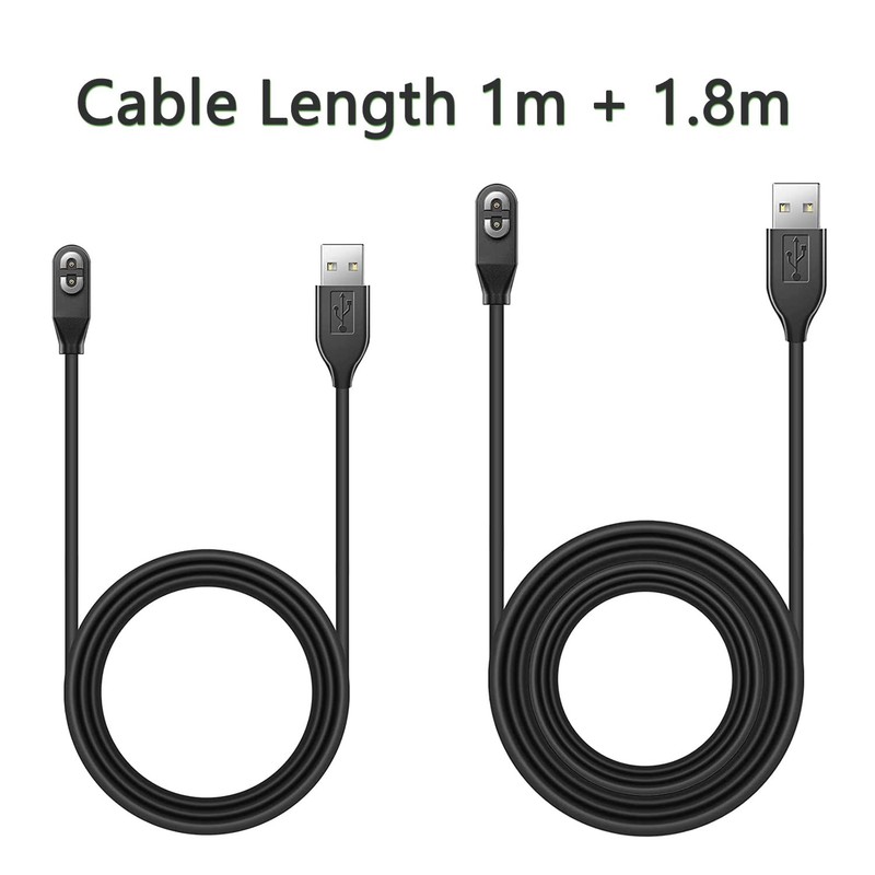 3.3ft & 6ft Shokz Charging Cable 2 Pack Black aftershokz Headphones Charger R... gallery