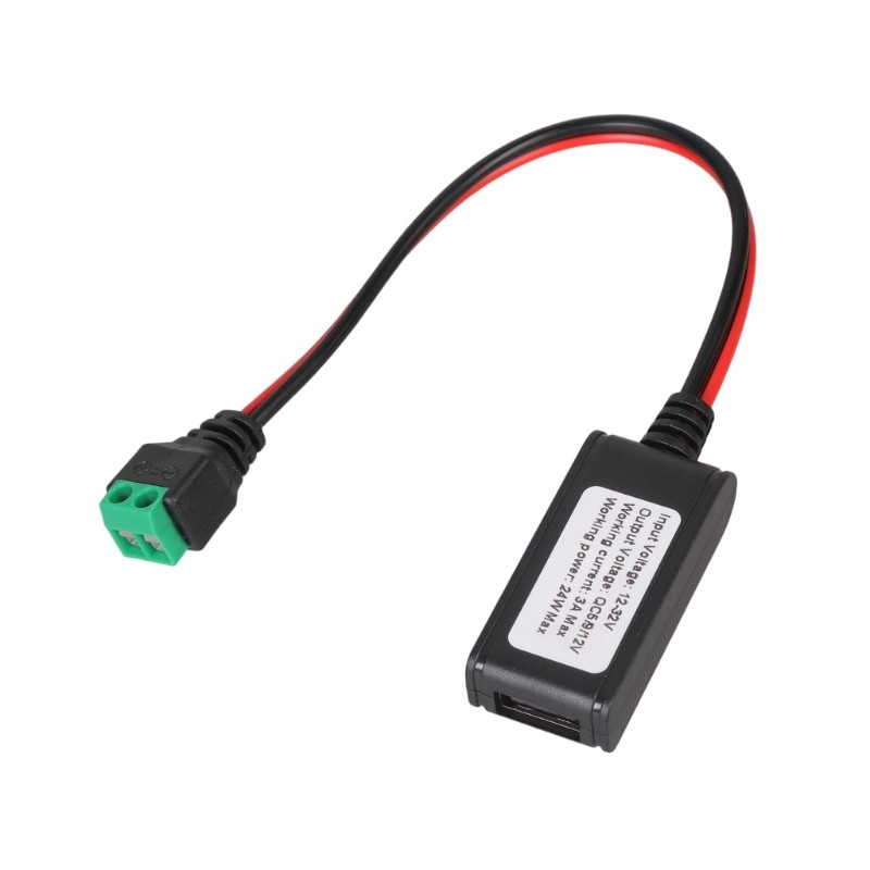 Quick Charging 3 0 Enabled USB Adapter Cable With 2Pin DC12V-32V Input
