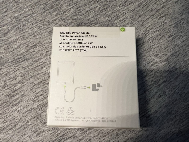 Apple - USB 12W Power Adapter (MD836LL/A, Model: A1401) gallery
