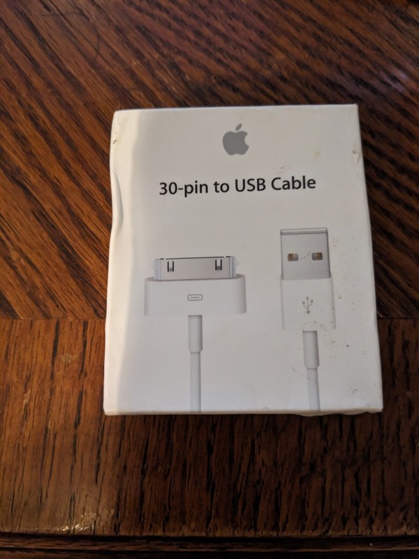 Genuine Apple 30 pin to USB Cable MA591G/C For iPhone 3 4 4S