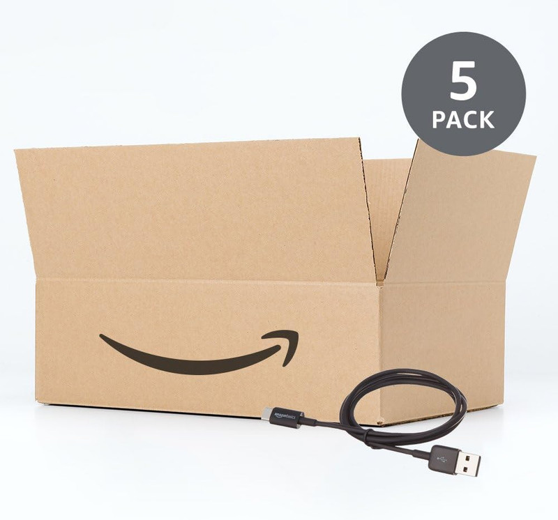 USB-C to USB-A 2.0 Male Cable - 3 Feet (0.9 Meters) - Black, 24 Pack of 5, 120 C gallery