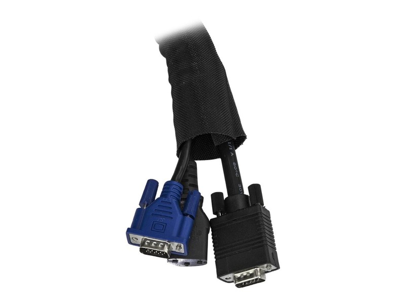 StarTechcom Cable Management Sleeve Trimmable Conduit WKSTNCM gallery