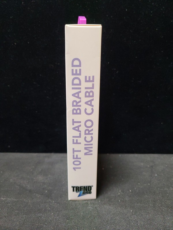 Micro cable to usb TREND Zone flat braided Micro cable 10 foot 2.0 Amp gallery