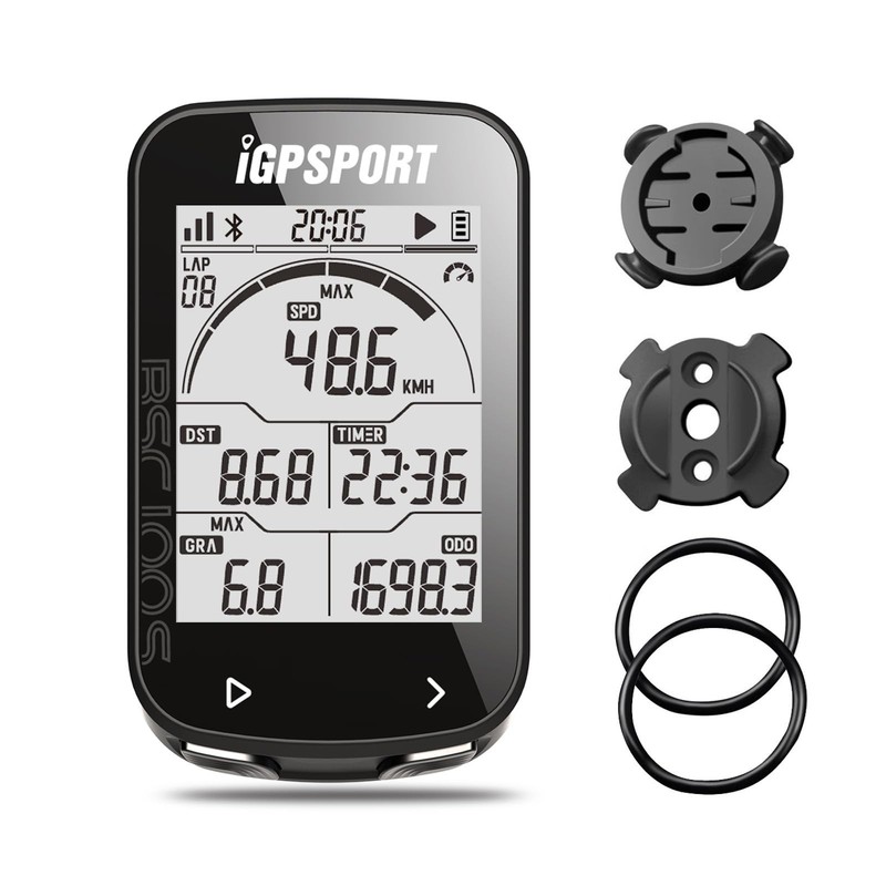 iGPSPORT BSC100S GPS Bike Computer Wireless, 2.6'' LCD Display 40H Rechargeab...