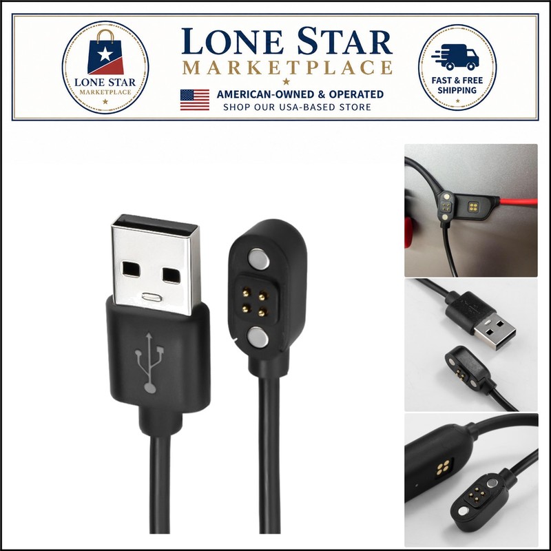 60 cm Magnetic Charging Cable for Smart Devices – Headphones & Smartwatches