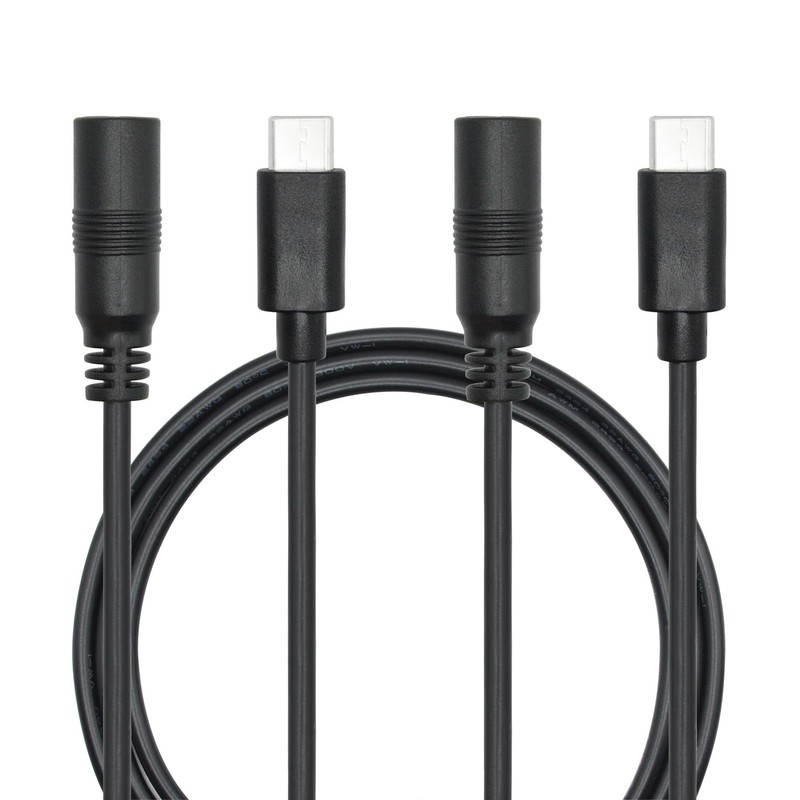 DC 5.5mm x 2.1mm to USB Power Cord 1M/3FT, DC 5521 Female to USB Plug 5V 3A P…