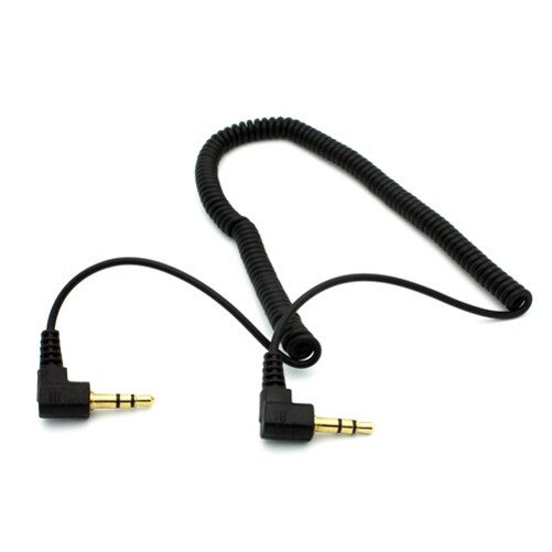 Black Coiled Aux Cable Car Stereo Wire Audio Speaker Cord 3.5mm for Smartphones gallery