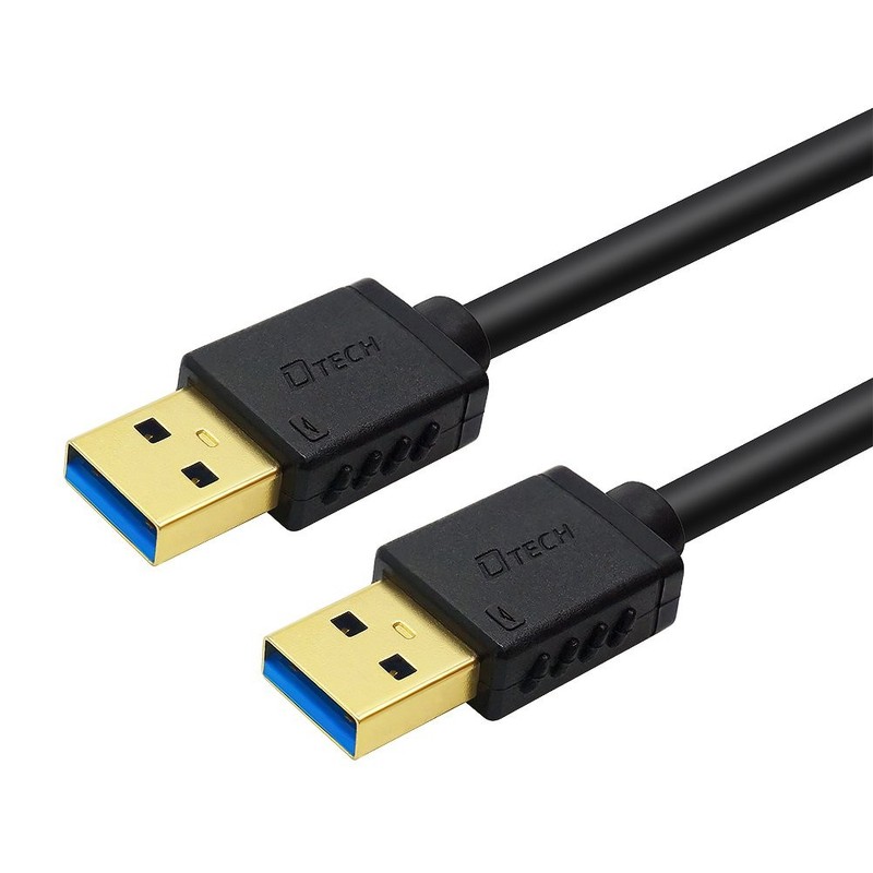 USB Type A 3.0 Cable 6 Ft Male To Male High Speed USB Data Cord In Black