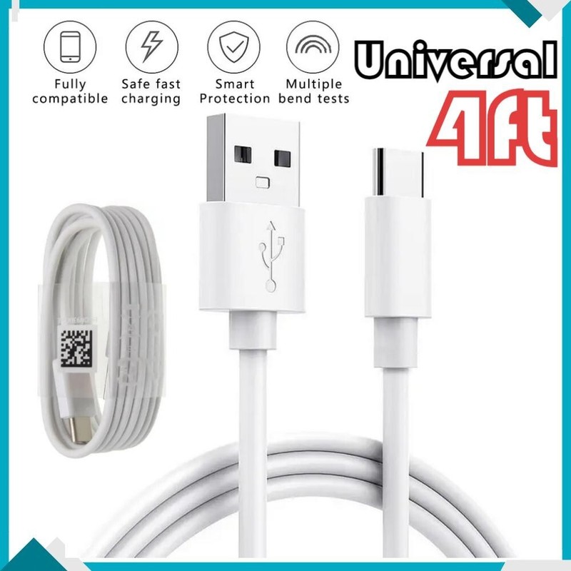 4 FT USB C Cable USB A to Type C Charger Cord Compatible with Galaxy S10 S9 Plus