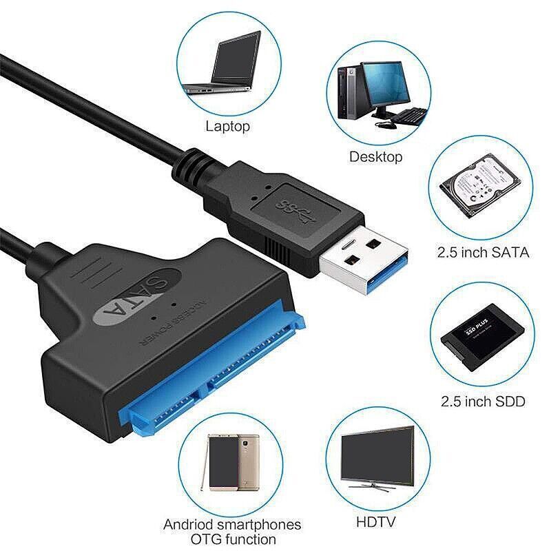 USB 3.0 to 2.5" SATA Adapter Cable / UASP -SATA to USB Converter gallery