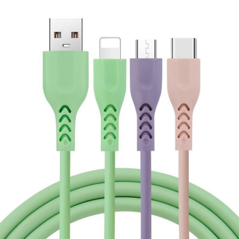 3 in 1 Charging USB Cable Charger Phone Type-C Micro iOS Multi Head ALL Phon ~ gallery