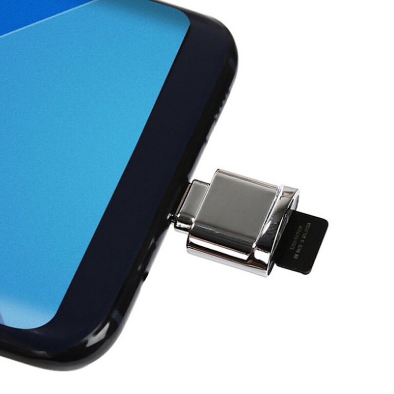 CY 2pcs USB2.0 Type C to Micro SD SDXC TF Card Reader Adapter for Macbook&Phone gallery